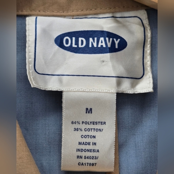 Old Navy Tan Medium Womens Trench Coat, Excellent Condition - Picture 7 of 10